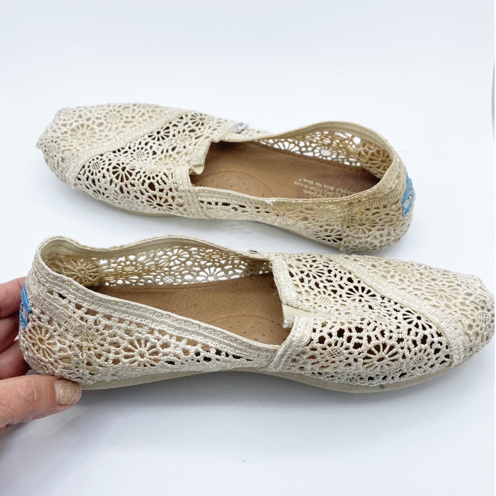 Toms Crochet Slip Ons